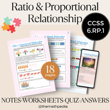 Preview of CCSS | 6.RP.1 | Ratio & Proportional Relationship