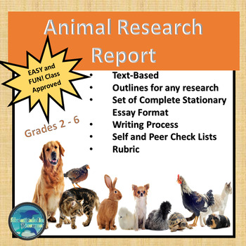Preview of Animals Research Project Activity Set