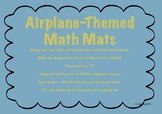 CCSS Aligned Airplane-Themed Math Mats