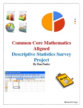 Preview of CCSS Aligned Descriptive Statistics Survey Project