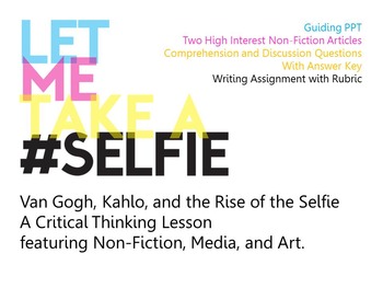 Preview of CCSS Aligned Paired Non-fiction - #Selfies - High School ELA