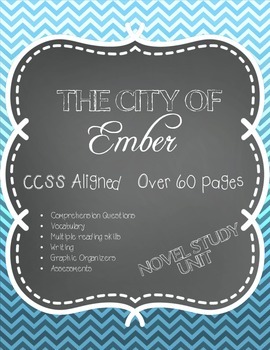 Preview of CCSS Aligned: The City of Ember Book Study 60+ pages