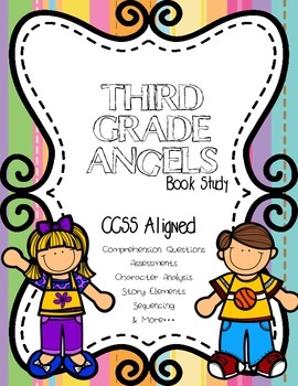 Preview of CCSS Aligned: Third Grade Angels by Jerry Spinelli Book Study 48 Pages!
