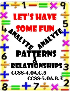 Preview of Patterns and Relationships