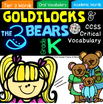 Preview of Academic Vocabulary Goldilocks and the Three Bears Anchor Charts Activities