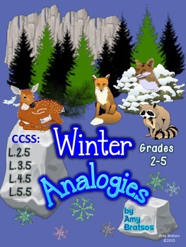 Preview of CCSS.ELA-Literacy.L.3.5  Winter Vocabulary Analogies
