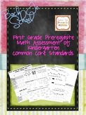 CCSS First Grade Math Prerequisite or End of Year Kinderga