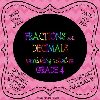 No Prep Math Game Gr 4 I Have Who Has Fractions And Decimals