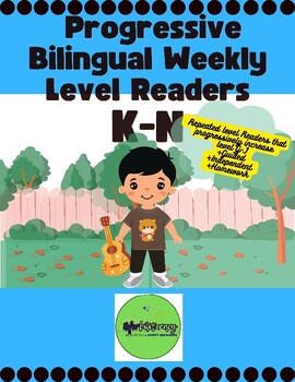 Preview of CCSS K-N Progressive Bilingual Weekly Level Readers Guided-Independent