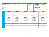 CCSS Lesson Plan Template Kindergarten All Subjects