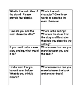 Preview of CCSS Literacy Circle Questions for Primary Grades