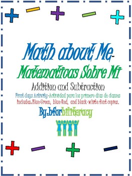 Preview of CCSS MATH ABOUT ME- BILINGUAL ADDITION AND SUBTRACTION EDITION!