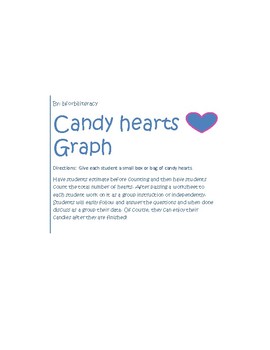 Preview of CCSS MATH-CANDY HEART GRAPHING ACTIVITY