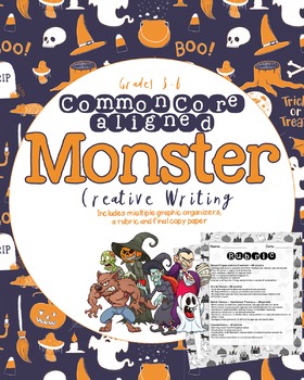 Preview of CCSS Monster Creative Writing Assignment Grades 3-6