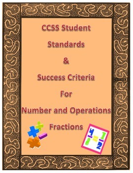 Preview of CCSS Number and Operations-Fractions 4th Grade
