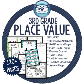 Preview of Place Value Unit Lesson Plans Grade 3