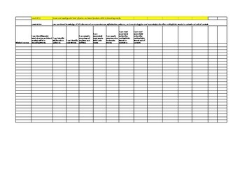 Preview of CCSS Reading Foundations Matrices