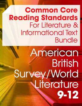 Preview of CCSS Reading: Literature and Informational Texts Resource Bundle (9-12 Grades)