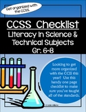 CCSS-Reading for Literacy in Science & Tech. Subjects Gr 6
