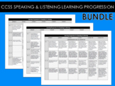 CCSS Speaking & Listening Learning Progression Bundle