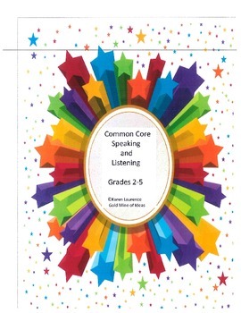 Preview of CCSS Speaking & Listening Unit Grades 2-5