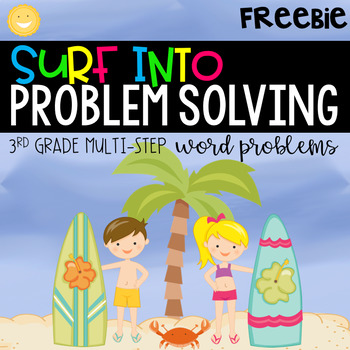 Preview of Two Step Word Problems | Distance Learning | Digital and Print