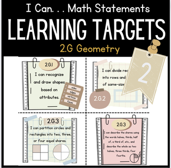 Preview of CCSSM Grade 2 | I Can Math Statements—Geometry
