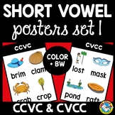 CCVC AND CCVC WORD LIST WITH PICTURE DISPLAY ★ SHORT VOWEL