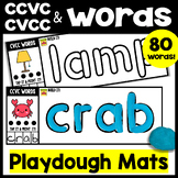 CCVC & CVCC Words Playdough Mats, 2 letter Consonant Blend