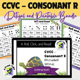 CCVC Consonant R Roll & Read Words/Sentences |Phonics Game