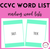 CCVC IEP Goal Word Lists *GROWING BUNDLE!!!!*