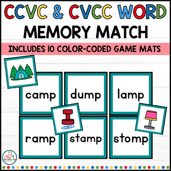 CVC WORD & CVCC CCVC WORDS CARD GAME - Crash Decodable Words Games