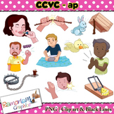 CCVC short vowel ap clip art