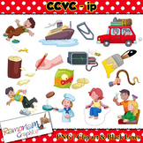 CCVC short vowel ip clip art