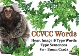 CCVCC Boom Cards™ - Words, Sentences, Drag & Drop, Spellin