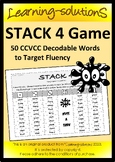 CCVCC Game - STACK 4 - Targets Fluency - 50 CCVCC Decodabl