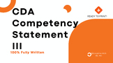 CDA CS III Competency Statement Template: Save Time & Get 