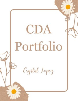 Preview of CDA (Preschool) Portfolio