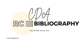 CDA RC III Bibliography- Fully Written Portfolio Builder G
