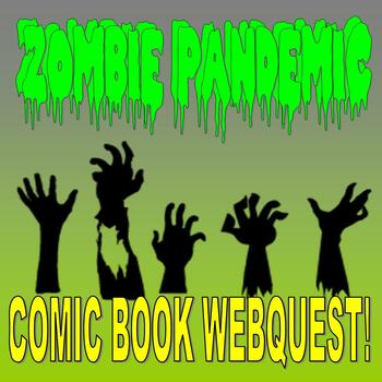 Preview of CDC Zombie Webquest (FREE Internet Comic / Halloween / Horror / Puzzle)