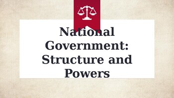 Preview of CE6: National Government PowerPoint