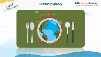 Preview of CEFR B2 - C1  ADULT/TEEN CONVERSATION COURSE - UNIT 10 - GASTRODIPLOMACY