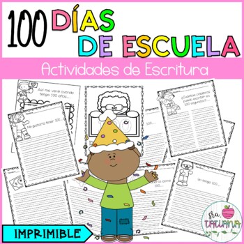 Preview of 100 Days of School in Spanish | Celebrando 100 días de Escuela
