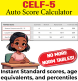 CELF-5 Automatic Score Calculator (Language Fundamentals) 
