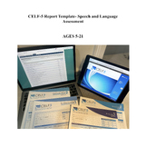 CELF-5 Report Template- Speech and Language Assessment