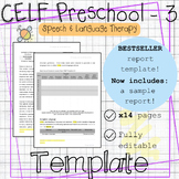 CELF Preschool-3 CELF P3 | Assessment report template | Sp