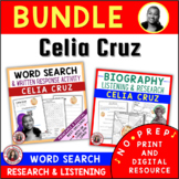 CELIA CRUZ BUNDLE of Listening Worksheets and Biography Re