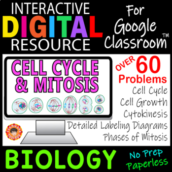 Preview of CELL CYCLE & MITOSIS  ~ Interactive Digital Resource for Google Drive~ Biology