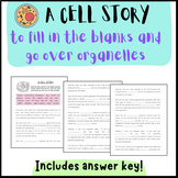 CELL ORGANELLES: a cell story to fill in the blanks!
