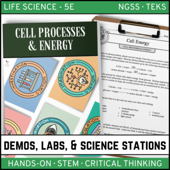 Preview of Cell Processes & Energy - Demos, Labs, and Science Stations